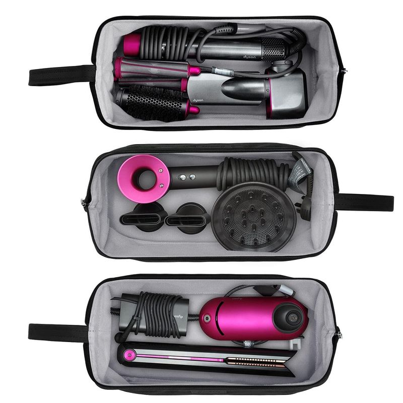 Lasvea Travel Storage Bag เข้ากันได้กับไดร์เป่าผม Dyson Airwrap Hair Stylers / Corrale Straighter กระเป๋าใส่ผม Dyson Airwrap Hair Clipper กระเป๋าเดินทางกันน้ำ เป๋าเก็บของอเนกประ