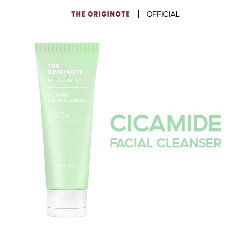 The Originote Cicamide Facial Cleanser 70gr เจลล้างหน้าที่อ่อนโยนต่อผิว Ceramide+Niacinamide+Centella Asiatica