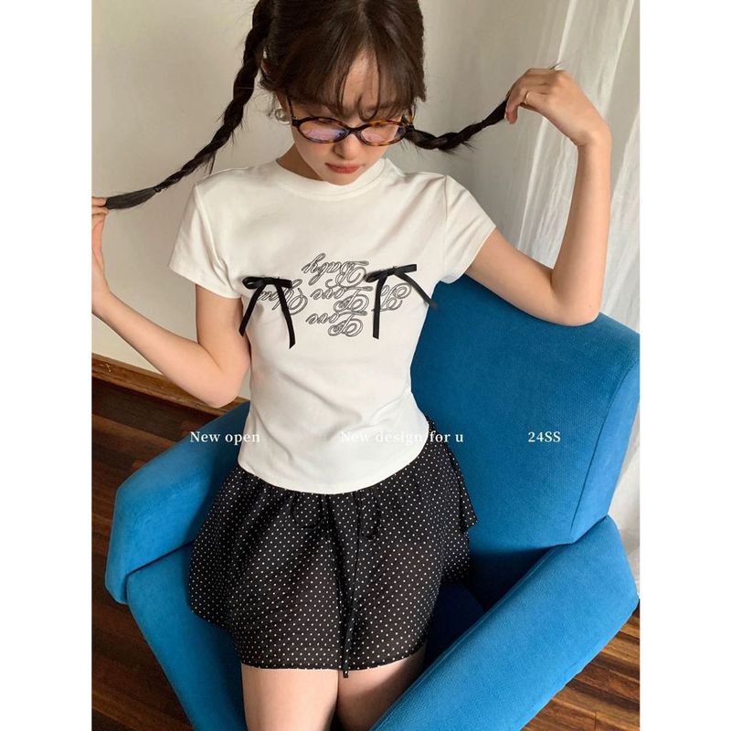 Alice เสื้อโบว์ เสื้อผู้หญิงแฟชั่น เสื้อเชิ้ตผู้หญิง ง่ายๆ chic หรูหรา คุณภาพสูง WCS2430RFQ 13Z240327