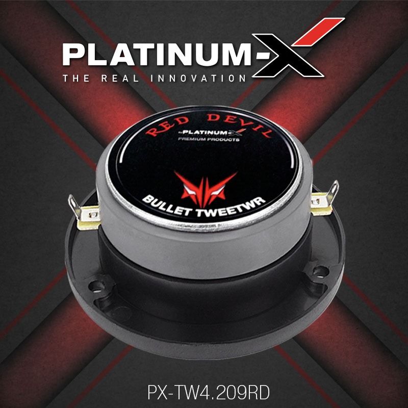 PLATINUM-X เครื่องเสียงรถยนต์ แหลมจาน 4 นิ้ว PX-TW4.209RD ลำโพงติดรถยนต์ ทวิตเตอร์ ลำโพงติดรถยนต์