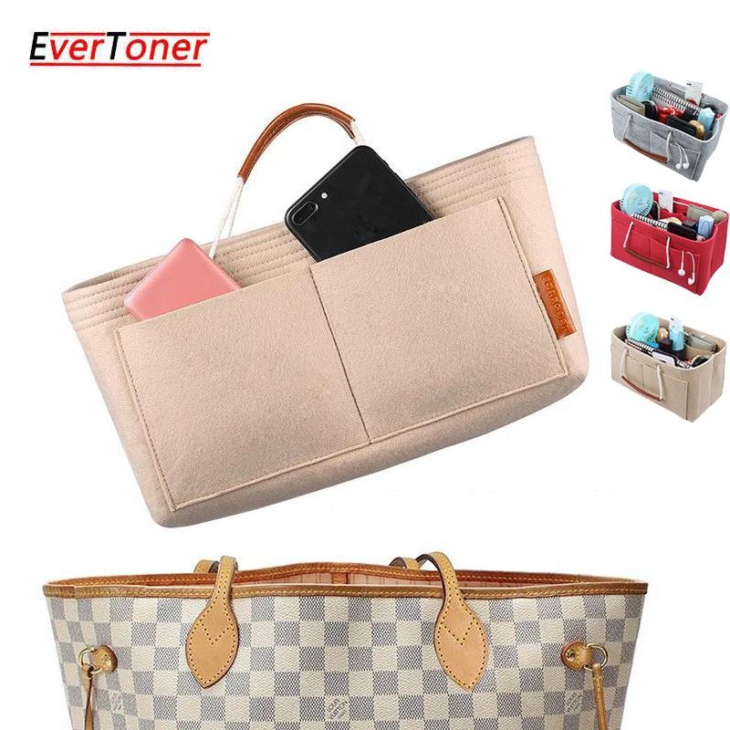 Evertoner กระเป๋าสะพายไหล่ ผ้าสักหลาด สําหรับ กระเป๋าจัดระเบียบ Neverfull MM PM GMที่จัดระเบียบกระเป๋า