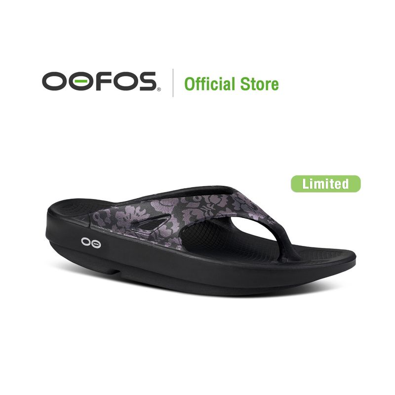 OOFOS OOriginal Midnight Tropics Limited - รองเท้าแตะเพื่อสุขภาพ นุ่มสบายเท้าด้วยวัสดุอูโฟม บอกลาปัญหาสุขภาพเท้า