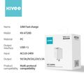 Kivee หัวชาร์จเร็ว ชุดชาร์จ ของแท้ สายชาร์จ+หัวชาร์จ Micro USB Fast Charger หัวชาร์จเร็ว หัวชาร์ทไฟ  รองรับ รุ่น Android iPhone/HUAWEI/Xiaomi/OPPO/VIVO รับประกัน 1 ปี