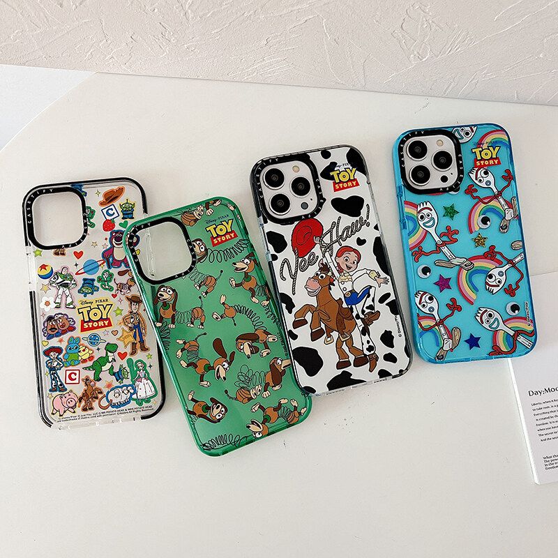 เคสทนต่อแรงกระแทกฝาหลัง TPU นิ่มลายการ์ตูนของเล่นน่ารักเรื่องราวสำหรับสุนัขและเคสโทรศัพท์ใช้ได้กับ iPhone 15 14 13 12 Pro Max IPhone11 15Plus