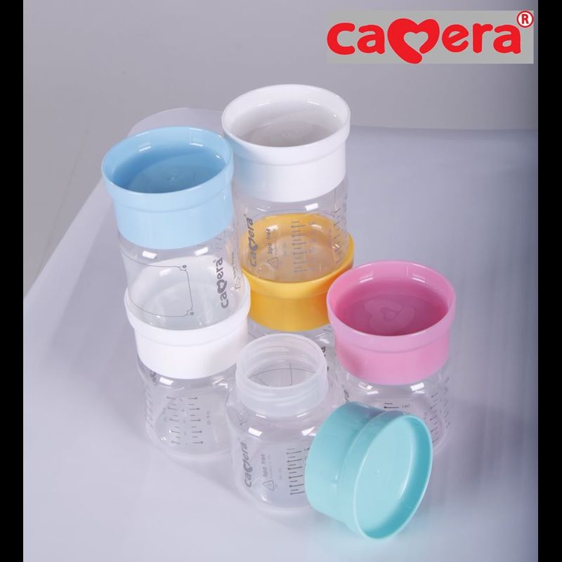 ขวดเก็บน้ำนม Camera AKA คาเมร่า BPA Free #ขวดเก็บนม #กรวยปั๊มนม ขนาด 5 / 9oz.