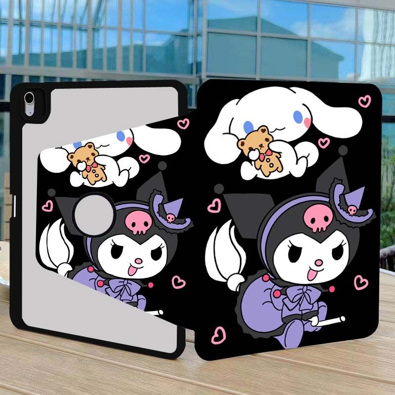 จัดส่งจากประเทศไทย🐱‍💻เคส เคสไอแพด เคสหลังใส iPad case for ipad gen10 gen7gen8gen9 10.2 Gen5/Gen6 9.7  Air4 Air5 10.9  Pro11  " * ใส่ปากกาได้*  มีช่องใส่ปากกา *หมุนได้ 360 ํ*