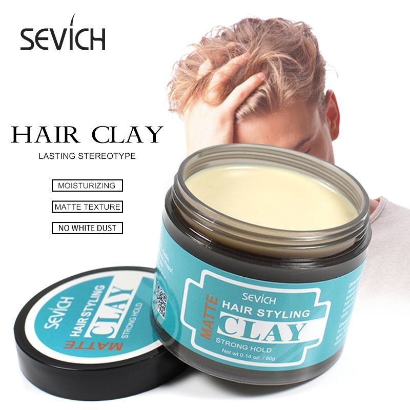 SEVICH Hair Matte Clay โคลนแต่งผมผู้ชาย Hair Wax ดินน้ํามันสําหรับจัดแต่งทรงผม 80 กรัม