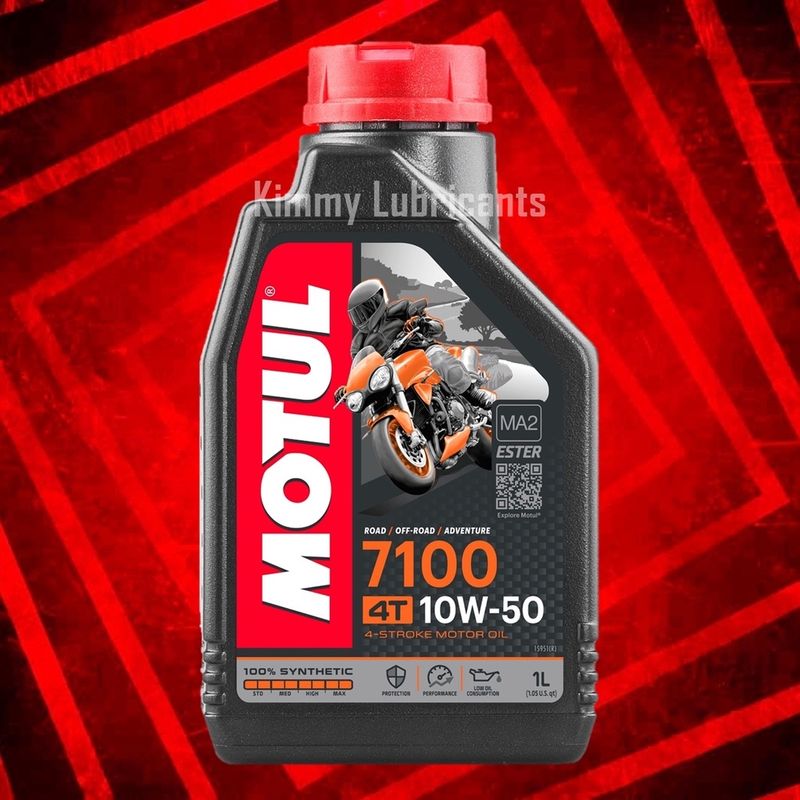 Motul 7100 Synthetic 100% 4T Ester Technology 10W-50 ขนาด 1 ลิตร