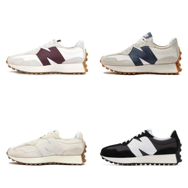 New Balance 327 NB Men&#39;s and Women&#39;s รองเท้าวิ่ง รองเท้าผ้าใบกีฬา Unisex Sneakers Free Shipping