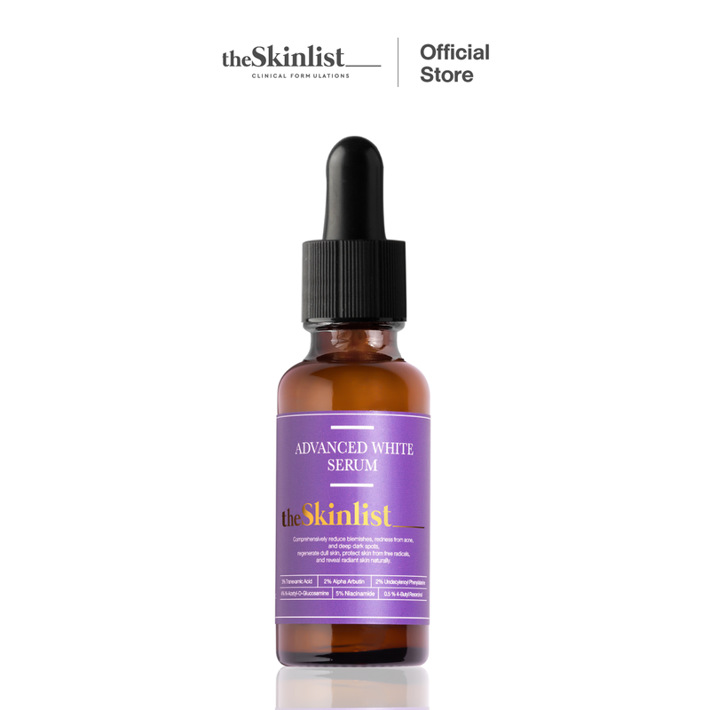 The Skinlist Advanced White Serum + Antioxidants 30 g เซรั่มไลโปโซมไวท์เทนนิ่งเข้มข้น  สกินแคร์บำรุงผิว กระจ่างใส