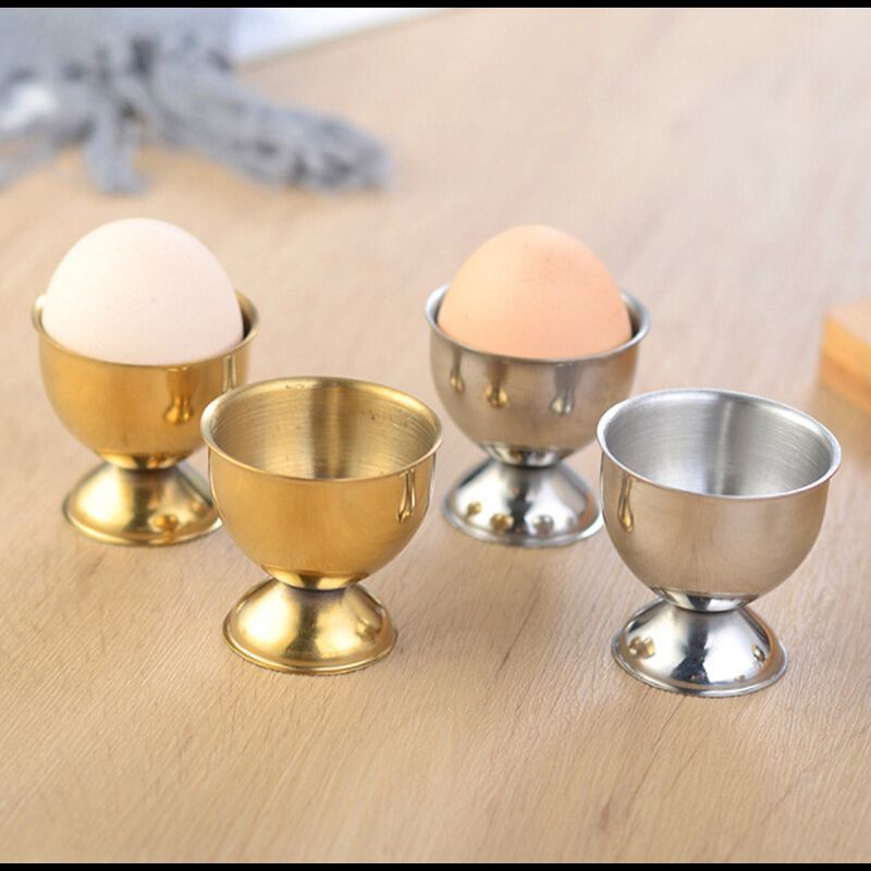 MUXI Stainless Steel Boiled Egg Cups Stand Rack Eggs Holder Egg Holder Cooking Tool