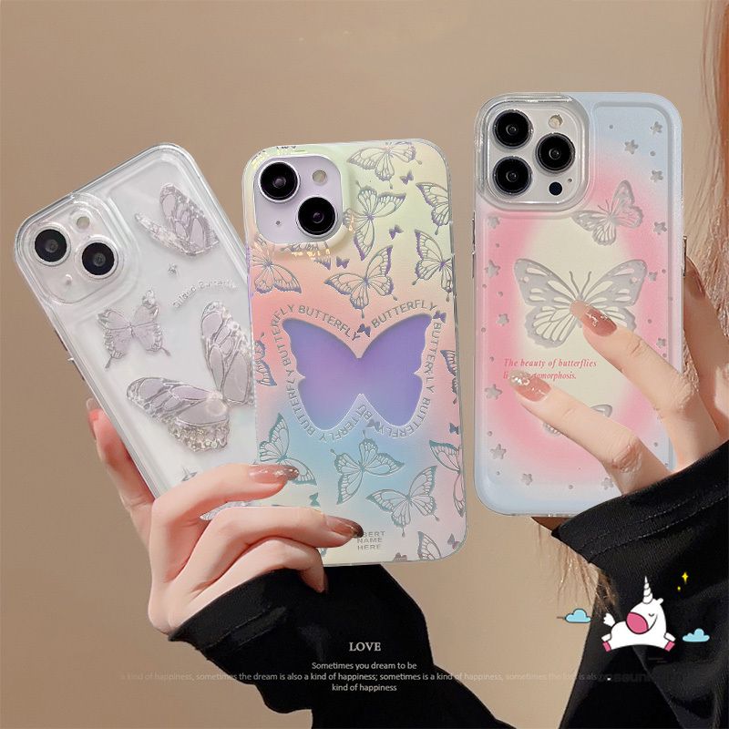 เคสมือถือ แบบนิ่ม ลายผีเสื้อ สําหรับ Vivo Y02 Y35 Y16 Y02s Y12 Y11 Y15S V25E Y22 Y22S Y20 Y1S Y20s G Y30 Y17 Y91C Y51 Y31 Y21 Y33S Y21S Y15A Y12i V23 V23E Y51A Y53S Y91 Y12S Y50 Y20i Y11S