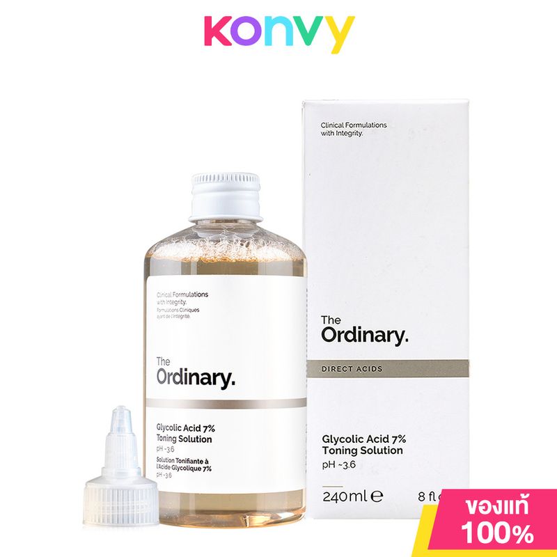 The Ordinary Direct Acids Glycolic Acid 7% Toning Solution 240ml ดิ ออดินารี่ โทนเนอร์เช็ดผิว