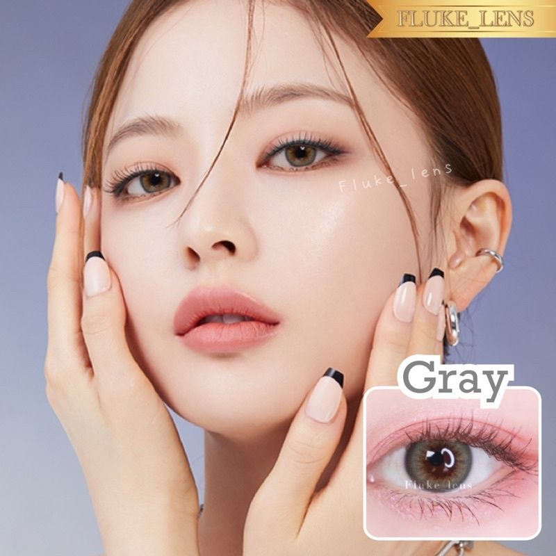 Beautylens 💟 Lisa brown gray 💟 ค่าอมน้ำ55% 💧คอนแทคเลนส์ กรองแสงสีฟ้า/UV ผลิตที่เกาหลี ของแท้100%