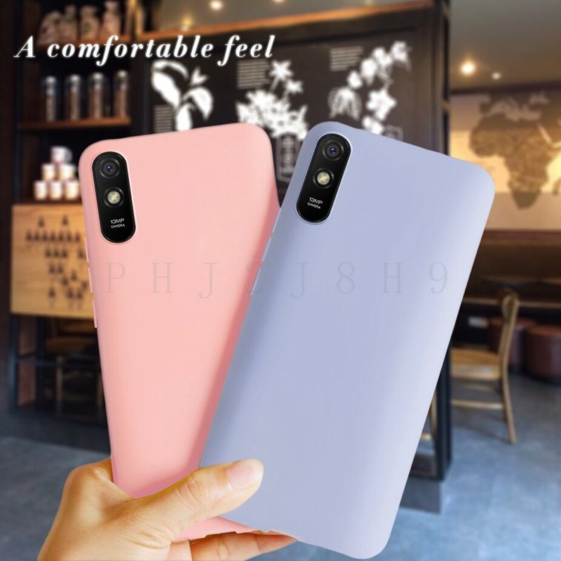 สำหรับXiaomi R Edmi 9Aกรณีซิลิโคนอ่อนนุ่มที่มีความยืดหยุ่นน่ารักลูกอมโทรศัพท์ปกปลอกRedmi9A