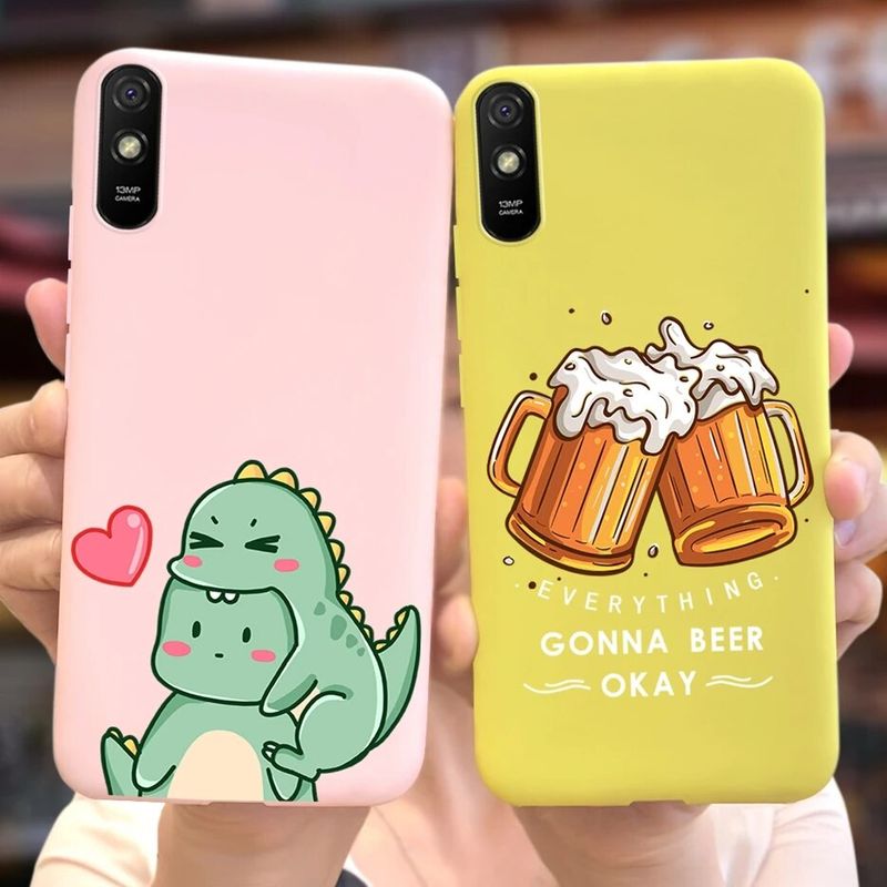 สำหรับ Xiaomi Redmi เคส9A ผ้าหุ้มหลังทาสีลูกกวาดมีสไตล์6.53 ซิลิโคนนิ่ม Xiaomi Redmi เคสสำหรับ Xiaomi โทรศัพท์9AT 9A ปลอก Redmi9A