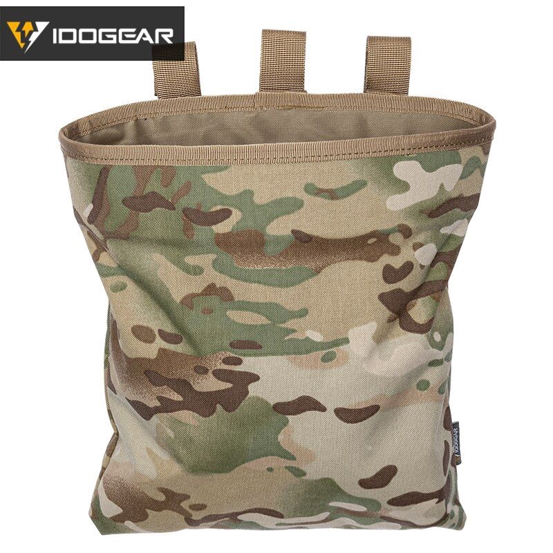 กระเป๋า Idogear Molle Dump แบบพับได้สําหรับขี่จักรยาน Camo 3550
