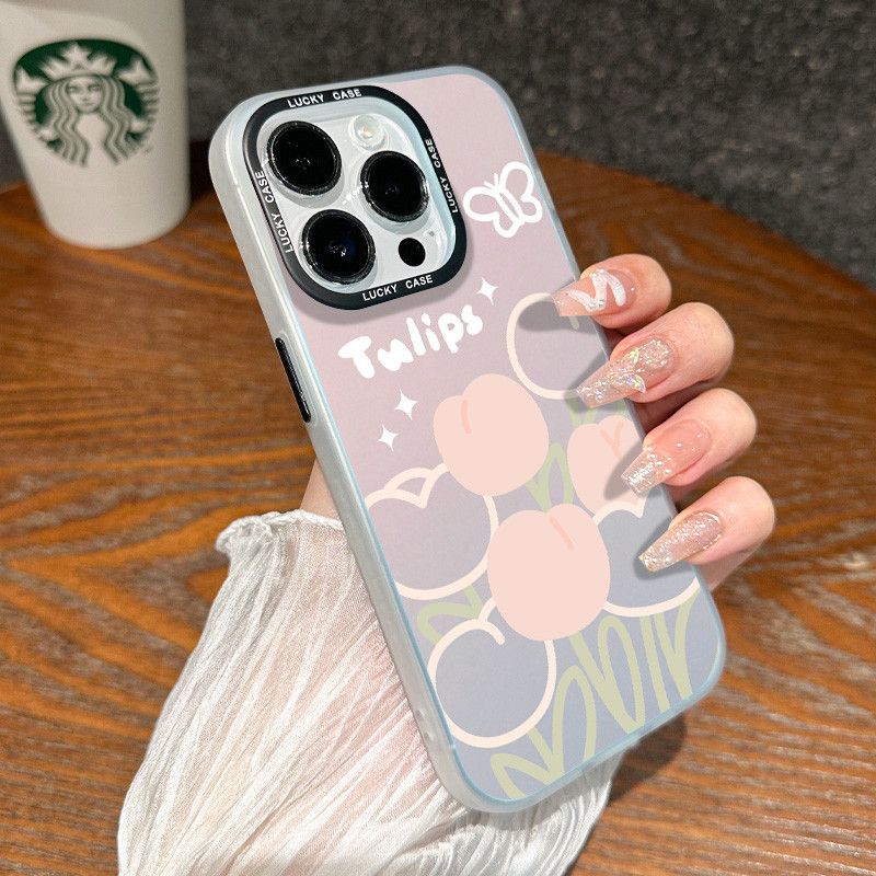 เคสไอโฟนสวยๆ เคสไอโฟนคู่ เคสเลเซอร์สีรุ้ง สําหรับiPhone 11 13 12 14 15 12 Pro Max X XR XSMax 7 8 14 15 Plus ป้องกันการตก