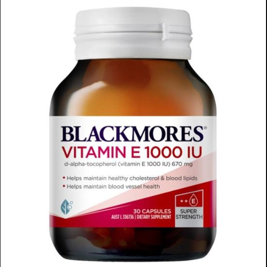 Blackmores Vitamin E 1000IU Cholesterol Health30/ 100 Capsules