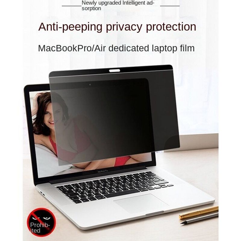 แม่เหล็กความเป็นส่วนตัว Anti Scratch แล็ปท็อปหน้าจอป้องกันฟิล์มสำหรับ Macbook Pro 14 2021 2021 Air M1 Max A2442 A2485 A2338 A2337 Retina Anti Scratch ผิว