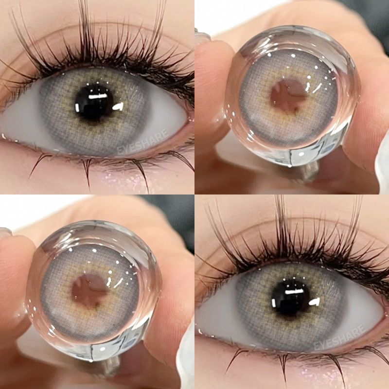 (COD)-Eyeshare คอนแทคเลนส์สยามสีน้ำตาล 1 คู่ 14.2mm มินิเลนส์ คอนแทคเลนส์สี ใช้ได้ 1 ปี พร้อมจัดส่งฟรี