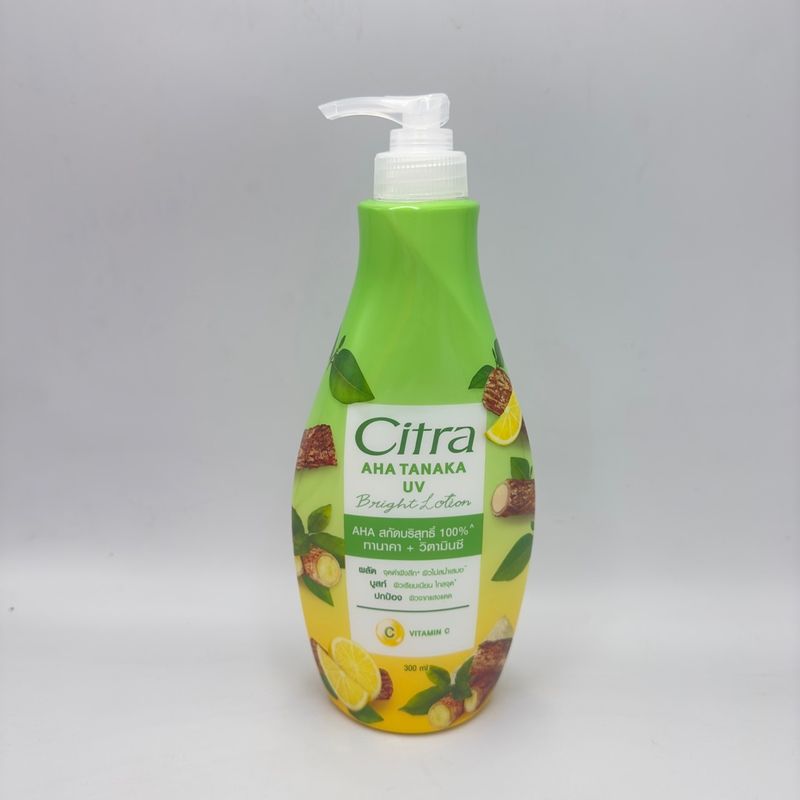 ซิตร้าโลชั่น Citra รีสตอร์ริ่งไบรท์ยูวี 300 มล. 1ขวด ( ชมพูซากุระ / ชมพูไข่มุกAHA  / เขียวทานาคาAHA / สาหร่ายAHA / ซากุระAHA)