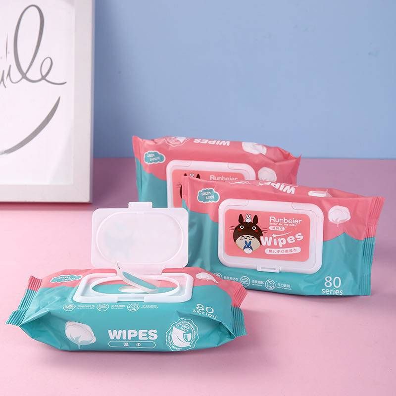 ถูกที่สุด🚩ทิชชู่เปียก กระดาษเปียก Baby Wipes สูตรบริสุทธิ์ ผ้านุ่มไม่บาดผิว