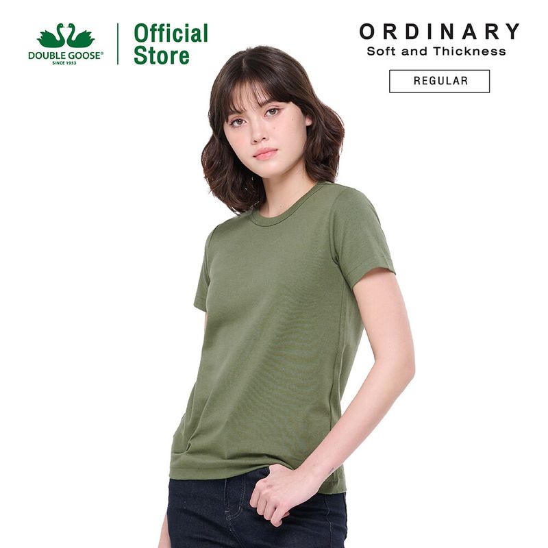 ห่านคู่ เสื้อยืดผู้หญิง ทรง Regular รุ่น Ordinary (Soft & Thickness)