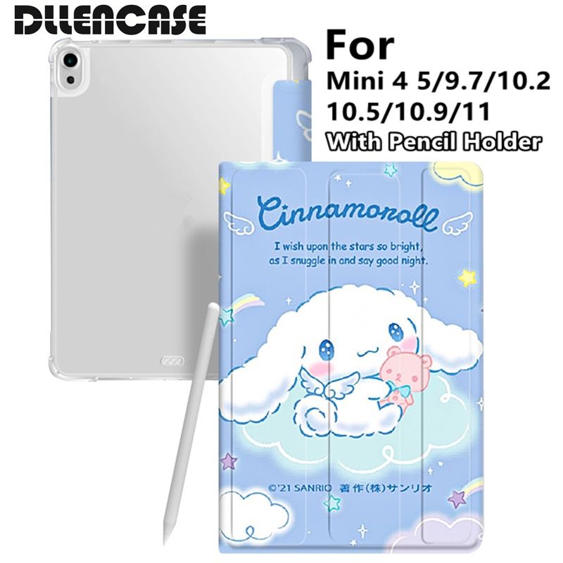 Dllencase เคส พร้อมช่องใส่ดินสอ สําหรับ Compatible For iPad Air 5 2021 Pro 11 2019 2020 10.2 7 8th 2018  For  iPad 9.7 5 6th Mini 4 5 Air 4 5 10.5 10.9 A199