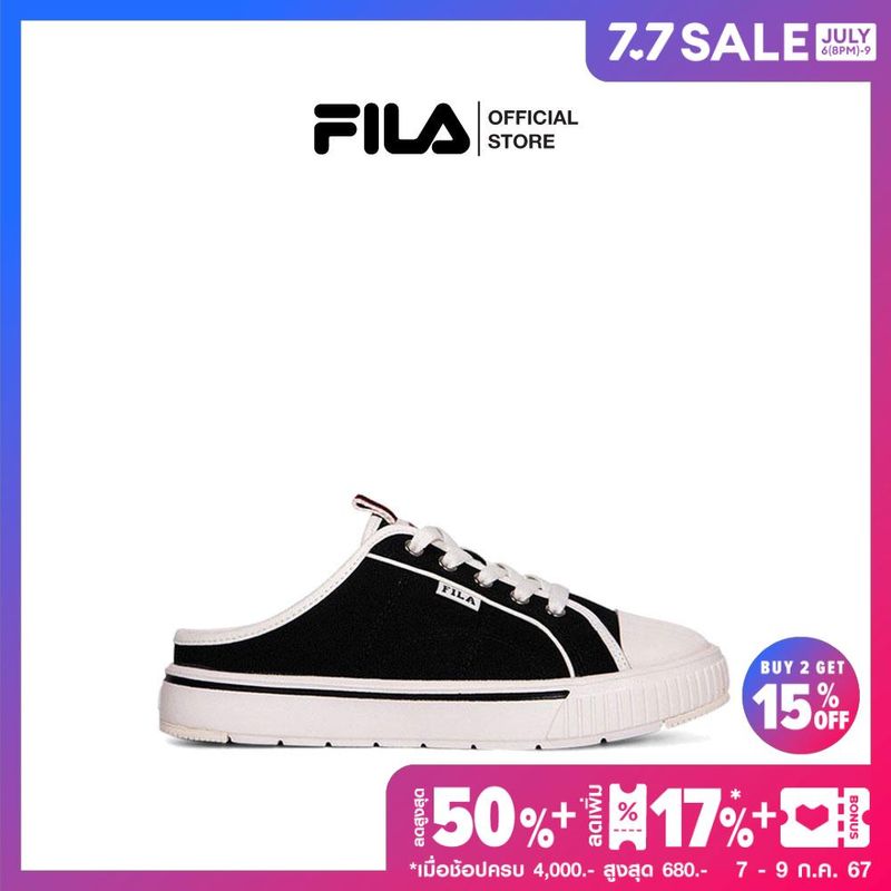 FILA รองเท้าผ้าใบ Court Lite Mule รุ่น 1TM01782F - BLACK