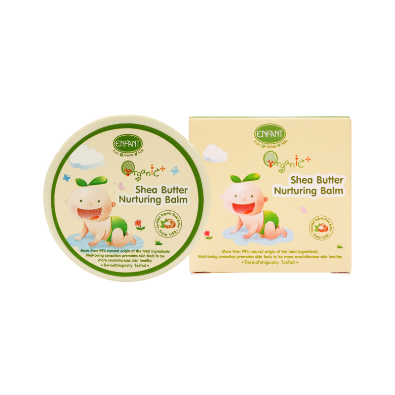 ENFANT (อองฟองต์) Organic Plus Shea Butter Nurturing Balm สูตรอ่อนโยนแม้ผิวบอบบาง ใช้ได้ตั้งแต่เด็กแรกเกิด 30g.