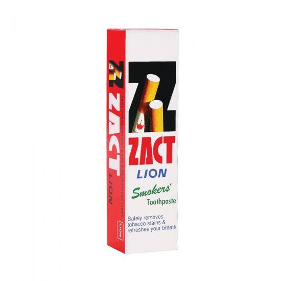 แซคท์ | ZACT ยาสีฟัน ขจัดคราบ สูตรสำหรับผู้ดื่มกาแฟและชา(สีเขียว) สูตรสำหรับผู้สูบบุหรี่(สีแดง) 160 กรัม