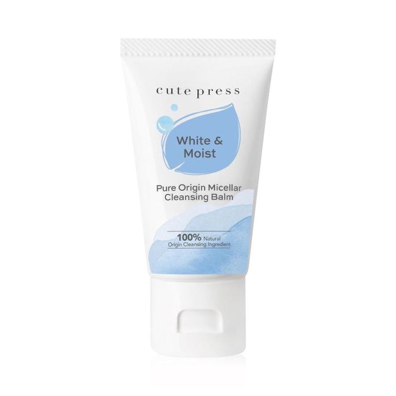 Cute Press Pure Origin Micellar Cleansing Balm 20g คิวท์เพรส บาล์มทำความสะอาดผิวหน้า.