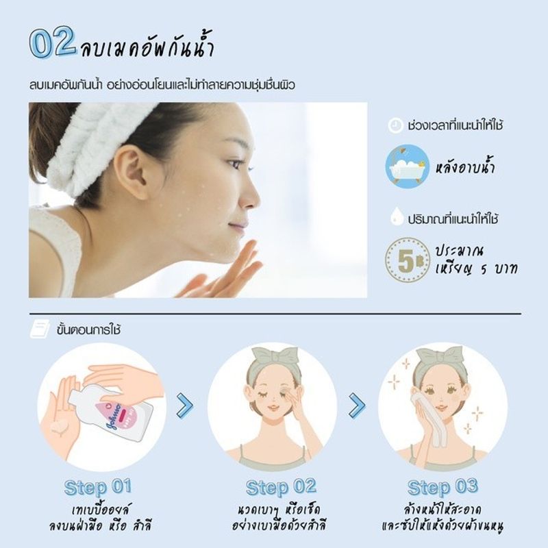 จอห์นสัน เบบี้ ออยบำรุงผิว เบดไทม์ เบบี้ออย 125 มล. Johnson's Bedtime Oil 125 ml.