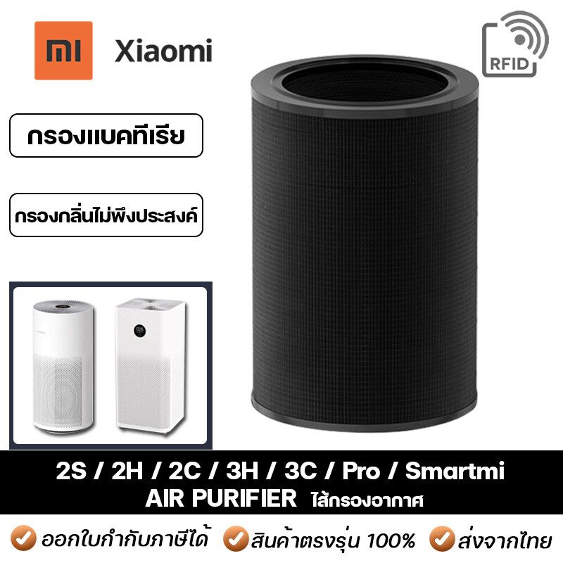 ไส้กรองอากาศ Xiaomi Smartmi รุ่น 2S / 2H / 2C / 3H / 3C / Pro (มี RFID) กรองหนาพิเศษ 5ชั้น สำหรับ เครื่องฟอกอากาศ Smart Mi Air Purifier Filter