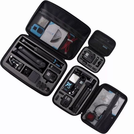 กระเป๋ากล้องโกโปร Ruigpro Portable Carry Case Accessory Storage Bag For GoPro Hero 10 9 8 7 6 5 SJCAM M20 SJ7 Action Camera