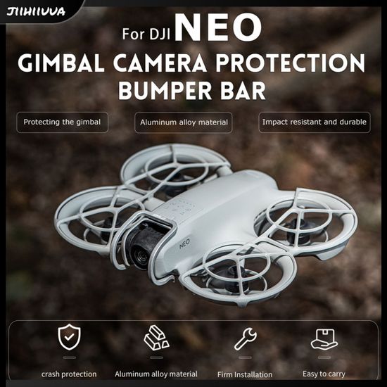 Jl- Drone กันชนสําหรับ DJI Neo Drone ป้องกันบาร์อลูมิเนียมน้ําหนักเบากล้องเลนส์ Prop Protector