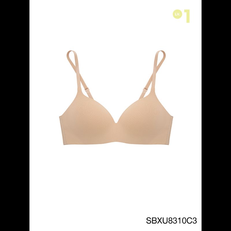 ( แพ็ค 6 ชิ้น ) Sabina เสื้อชั้นใน Invisible Wire (ไม่มีโครง) Seamless Fit รุ่น Pretty Perfect รหัส SBXU8310 สีเนื้อเข้ม