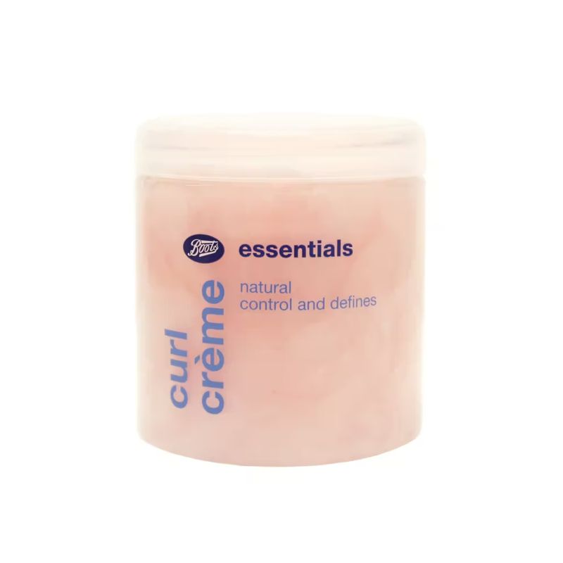 Boots Essentials Curl Creme Natural Control And Defines 250 Ml บู๊ทส์ เอสเซนเชียลส์ เคิร์ล ครีม เนเชอรัล คอนโทรล แอนด์ ดีฟายน์ส 250มล. ครีมจัดแต่งทรงผม