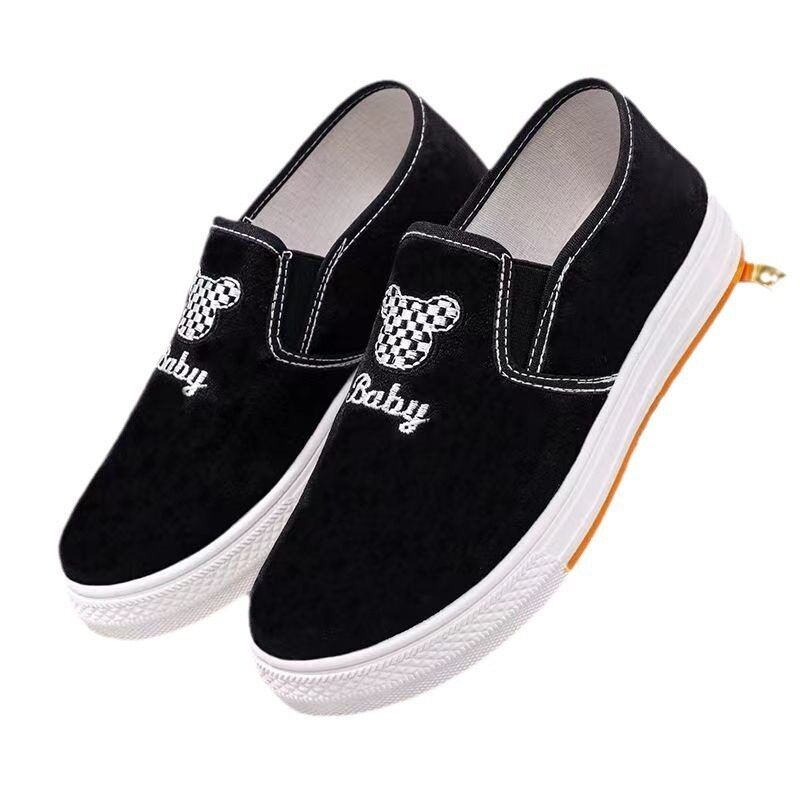 Casual Flat Shoes Slip-ons รองเท้าผู้หญิง รองเท้าแฟชั่น รุ่น Womens Canvas Shoes LTH232