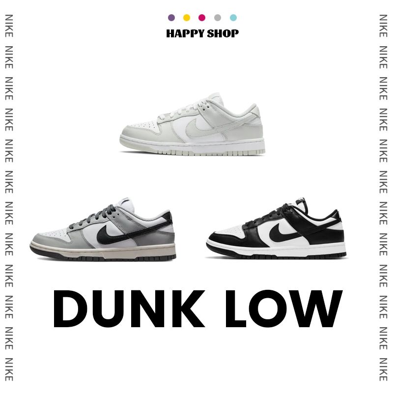 【ของแท้ 100 %】NIKE Dunk Low Retro The Panda Black/White DD1391-100 DD1503-103 DD1503-117 SNEAKERS