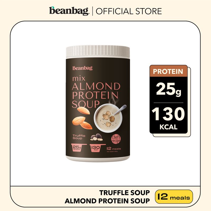 Duo set Mix Almond Protein Soup Truffle and Japanese Corn 420g 2 bottle เลือกรสชาติได้