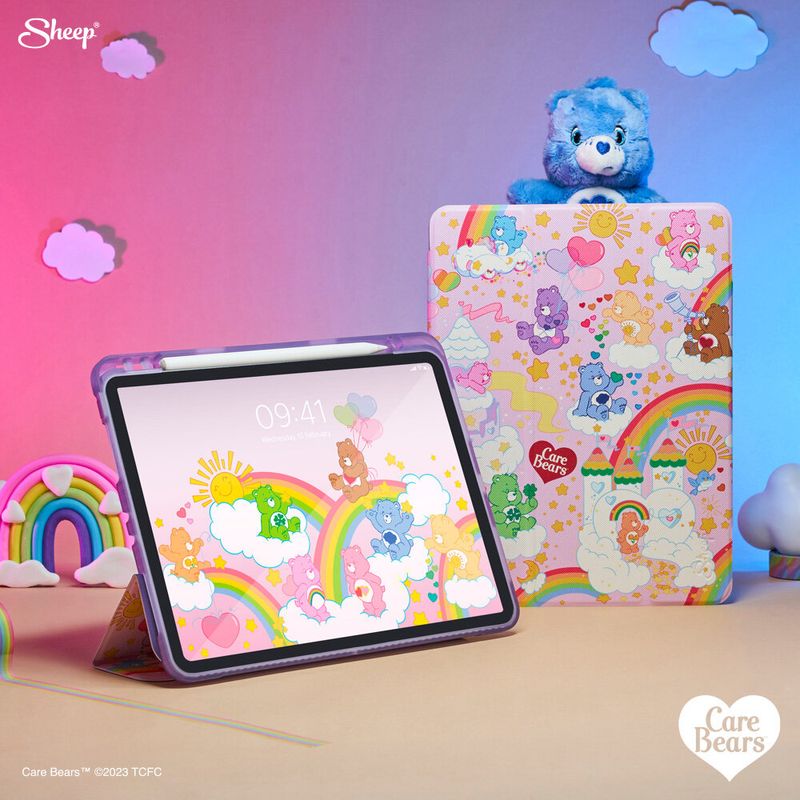 [Carebears Collection]  Origami/Trifold Case for iPad เคสสำหรับไอแพดทุกรุ่น Case ลายน่ารัก เคสลายแคร์แบร์