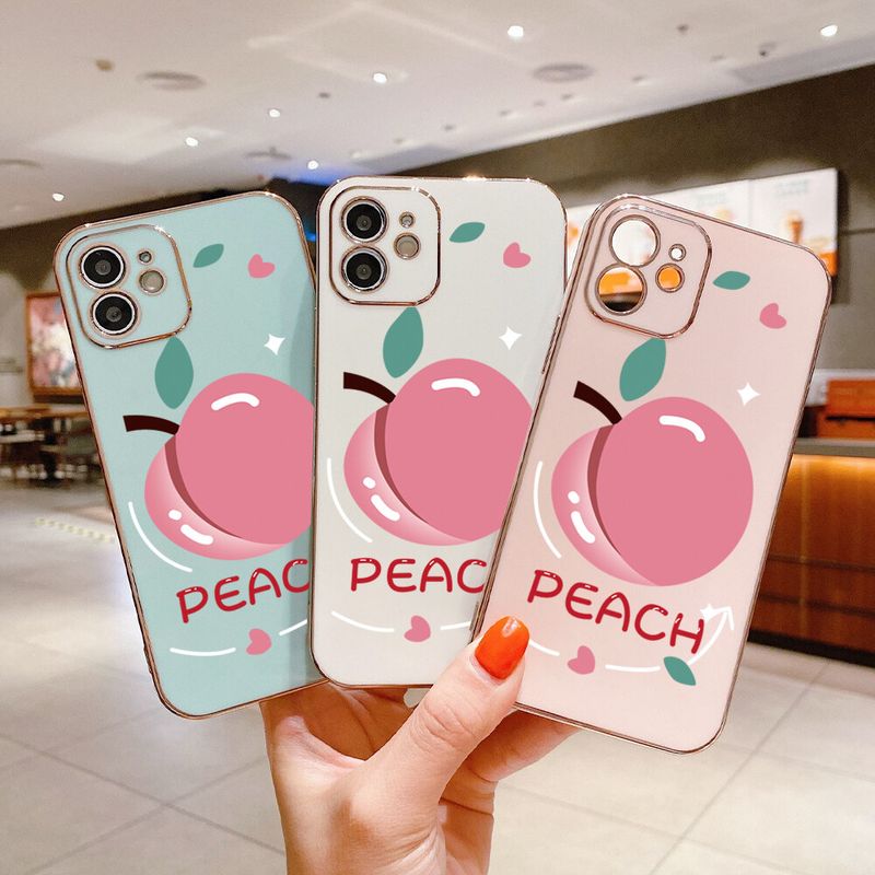 Hontinga เคสโทรศัพท์สำหรับ OPPO A93,เคสยางสี่เหลี่ยม TPU นิ่มชุบโครเมี่ยมหรูหรารูปการ์ตูนทำจากยางกันกระแทกป้องกันกล้องเต็มรูปแบบเคสโทรศัพท์สำหรับเด็กผู้หญิงรุ่น Reno 4F Reno4F