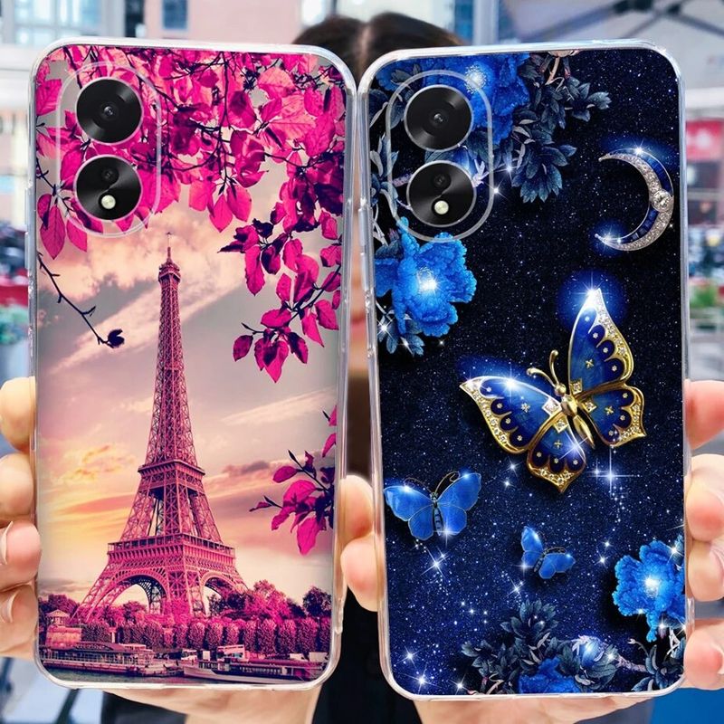 เคส A38 Oppo A18มีสไตล์พิมพ์ลายสำหรับ Oppo เคสโทรศัพท์ TPU แบบน่มซิลิโคนใสสำหรับ Oppo A18 A 38 OppoA18 OppoA38ฝาหลัง