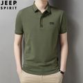 JEEP SPIRIT เสื้อโปโลของผู้ชายสำหรับฤดูร้อน