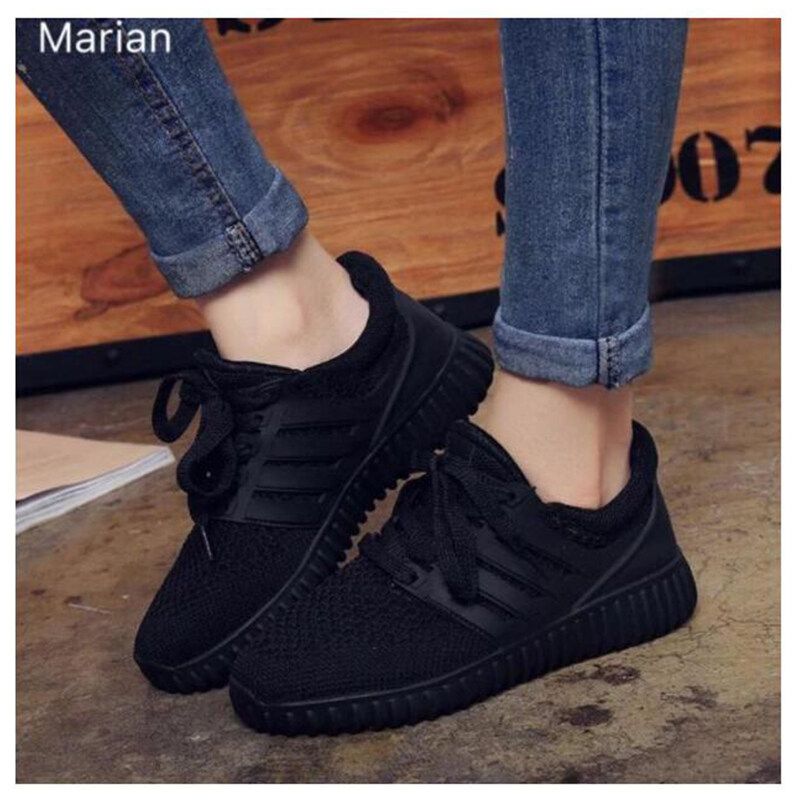 Beauty shoes Marian รองเท้า รองเท้าผ้าใบแฟชั่น รองเท้าผ้าใบผู้หญิงสีดำ รุ่น A045