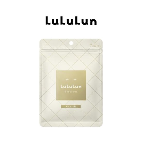 (ซอง 7 แผ่น) LuLuLun Precious Clear Face mask ลูลูลูน แผ่นมาสก์หน้า สูตรผิวกระจ่างใส อ่อนเยาว์ พรีเชียส เคลียร์