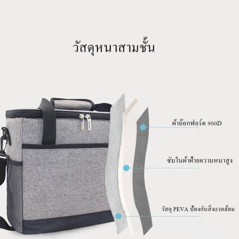 18L 30Lกระเป๋าเก็บความเย็น/ร้อน กระเป๋าเก็บอุณหภูมิ สำหรับปิคนิค เก็บเครื่องดื่ม อาหาร นมแม่ และอื่นๆ cooler bag