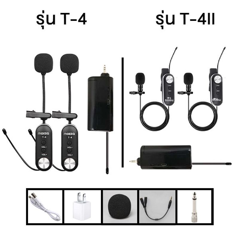 ไมโครโฟนไร้สาย หนีบปกเสื้อ ไลฟ์สด ไมค์ไร้สาย ไมค์หนีบปกเสื้อ wireless microphone